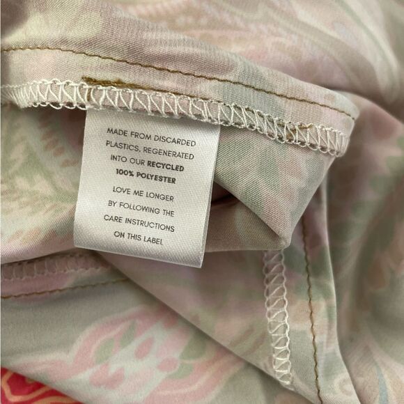 Baiia Isla Wrap Skirt Barcelona Pink Green Paisley Print - Picture 7 of 8